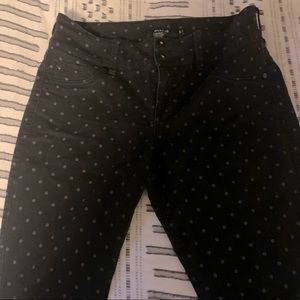 Black polka dot jegging from Torrid size 14